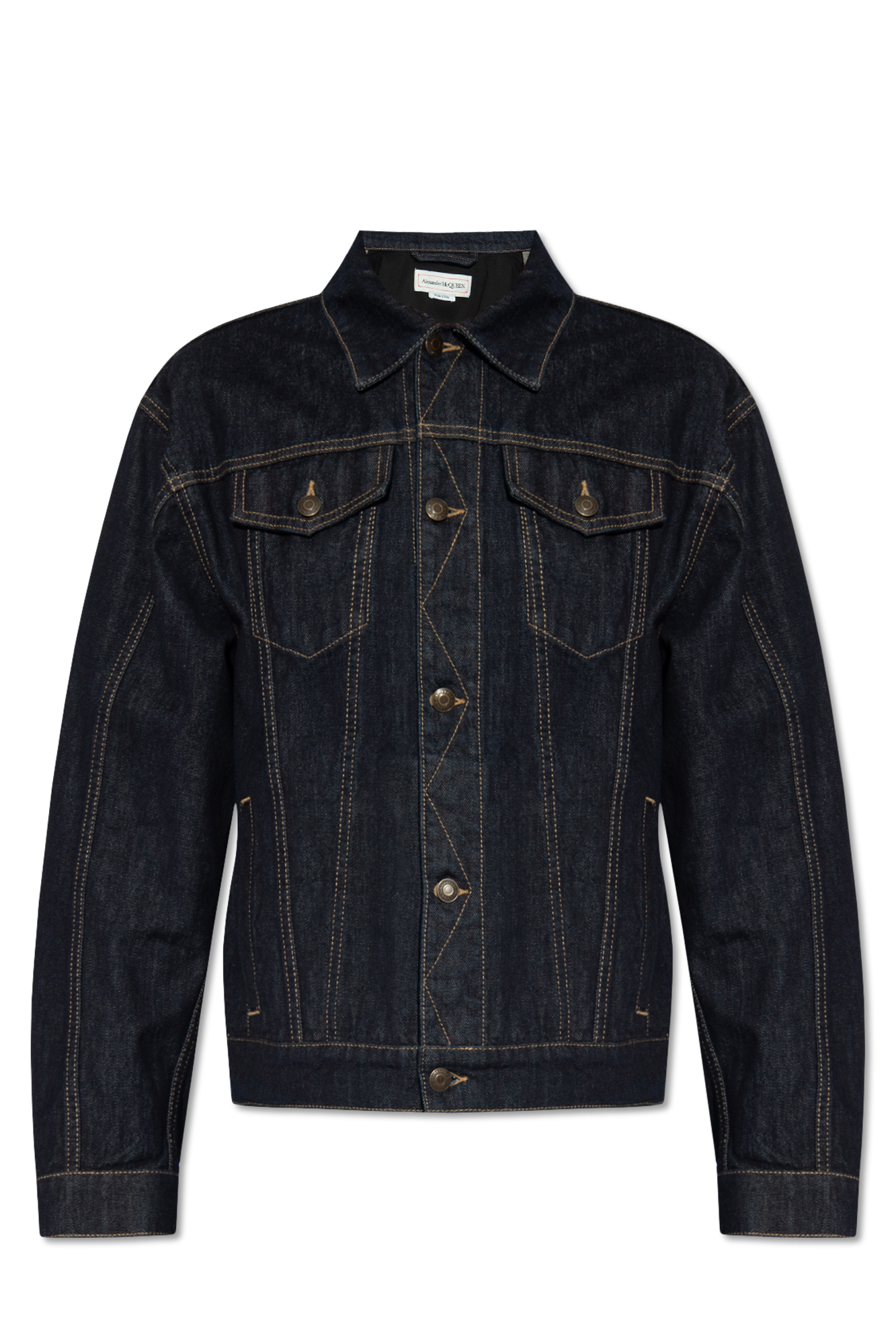 Navy blue Denim jacket Alexander McQueen - Vitkac Canada